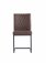 The Chair Collection Diamond Stitch Dining Chair Brown PU (Pair)