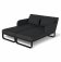 Maze - Outdoor Fabric Unity Double Sunlounger - Charcoal
