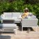 Maze - Outdoor Pulse Square Corner Dining Set With Fire Pit -  Lead Chine