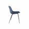 The Chair Collection Leather & Iron Chair - Blue (Pair)