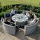 Maze Ascot Round Sofa Dining Set with Rising Table & Weatherproof Cushions