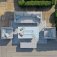 Maze - Outdoor Pulse 3 Seater Sofa Set with Fire Pit Table - Lead Chine