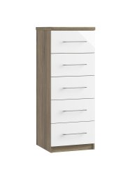 Catania 5 Drawer Narrow Chest