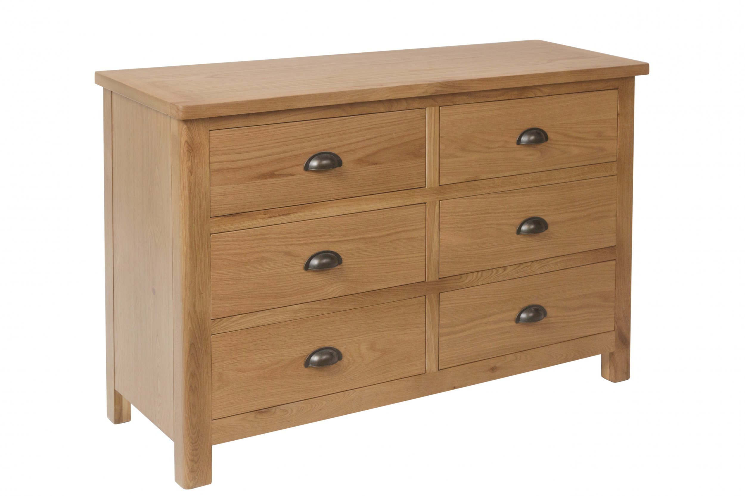 Ranby Oak Bedroom 6 Drawer Chest The Clearance Zone