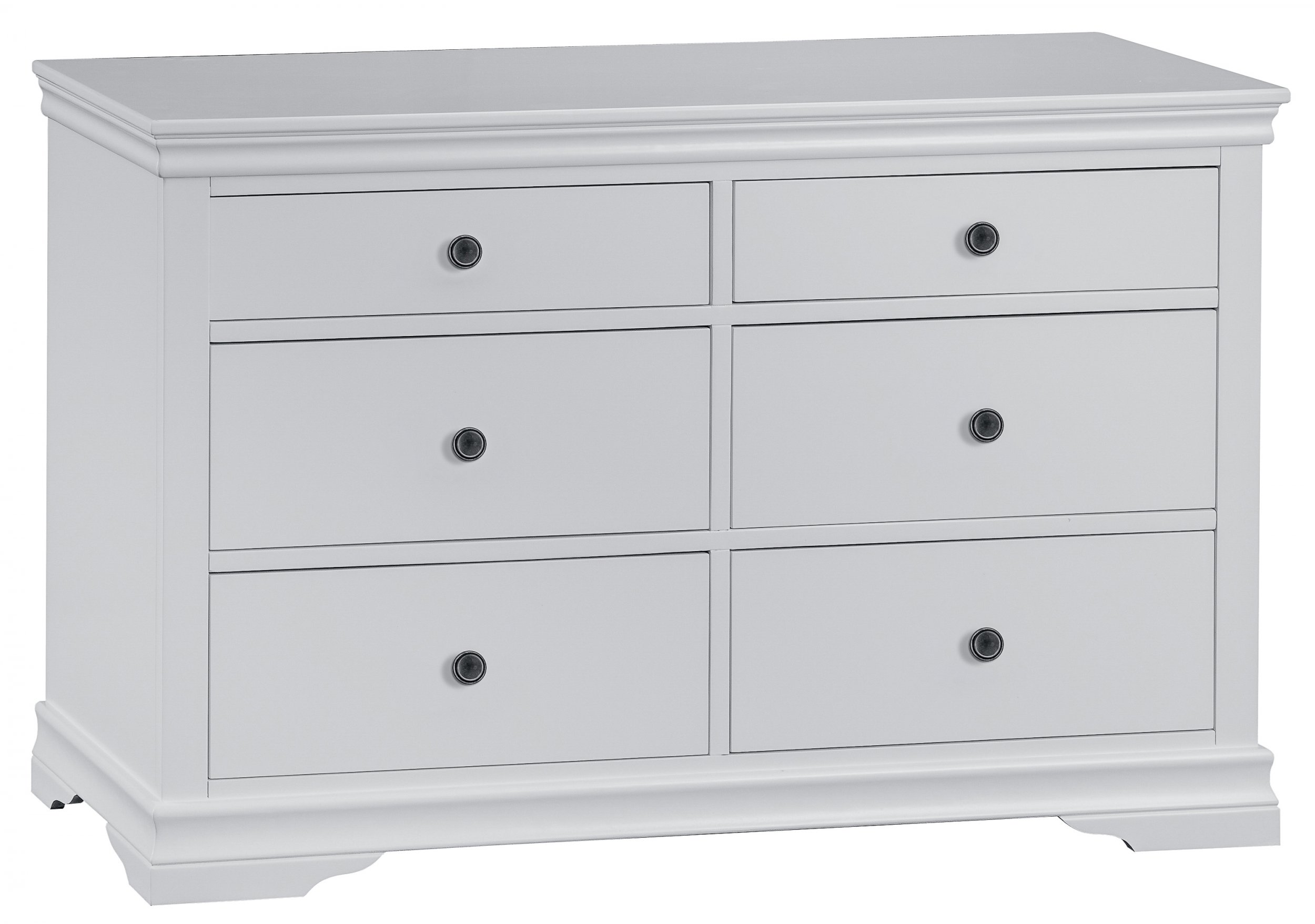 Swanley Grey Bedroom 6 Drawer Chest The Clearance Zone
