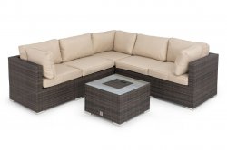 Maze Rattan - Porto Corner Sofa Set - Brown