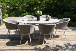 Ambition Lead Spine 6 places ovale Dining Set