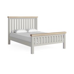 Sandwell 5ft Slatted Bed - Stone Grey
