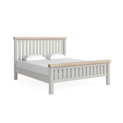 Sandwell 6ft Slatted Bed - Stone Grey