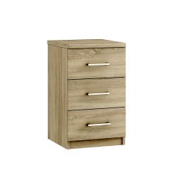 Modena 3 Drawer Bedside Cabinet