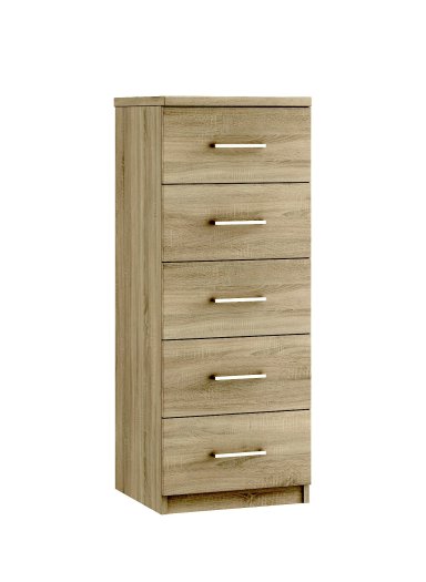 Modena 5 Drawer Narrow Chest