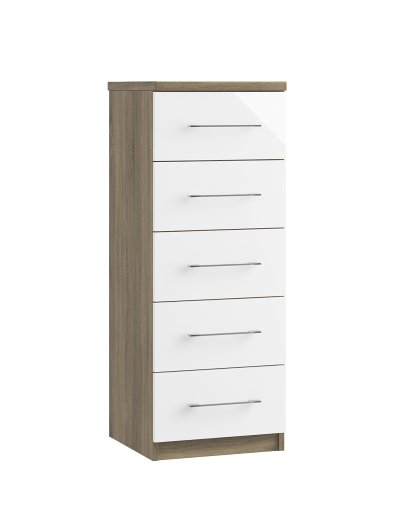 Catania 5 Drawer Narrow Chest