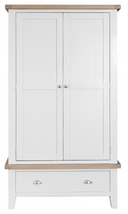 Kettering White Bedroom Gents Wardrobe The Clearance Zone