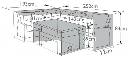 Outdoor Cover For Kingston Corner Dining Set