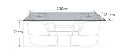 Outdoor Cover for Cheltenham/Cotswold Daybed