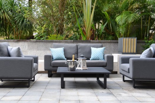 Maze - Outdoor Ethos 2 Seat Sofa Set- Flanelle