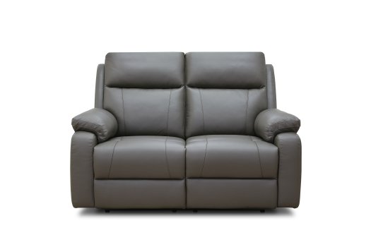 Renley Power Reclining 2 Seater - Genuine Leather - Grey