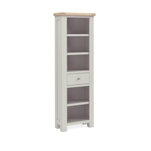 Sandwell Corner Display Cabinet - Stone Grey