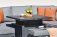 Melbury Mini Modular Set with 90cm Square Rising Table - Charcoal/Slate Grey Granite