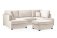 Camden U Shape Sofa with Additional Footstool - Plush Velvet