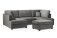 Camden U Shape Sofa with Additional Footstool - Plush Velvet