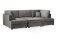 Camden U Shape Sofa with Additional Footstool - Plush Velvet