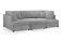 Camden U Shape Sofa with Additional Footstool - Boucle