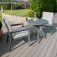 New York 3 Piece Bistro Set - Dove Grey