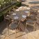 Porto 8 Seat Rectangular Dining Set - Sandstone