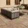 Ibiza Small Corner Sofa Set With Square Coffee Table / Oatmeal