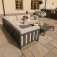 Ibiza Small Corner Sofa Set With Square Coffee Table / Oatmeal