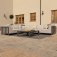 Ibiza Medium Corner Sofa Set With Square Coffee Table / Oatmeal