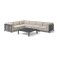 Ibiza Medium Corner Sofa Set With Square Coffee Table / Oatmeal