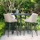 Maze - Outdoor Regal 4 Seat Round Bar Set - Oatmeal