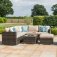 Maze London Corner Sofa Set With Ice Bucket - Brown