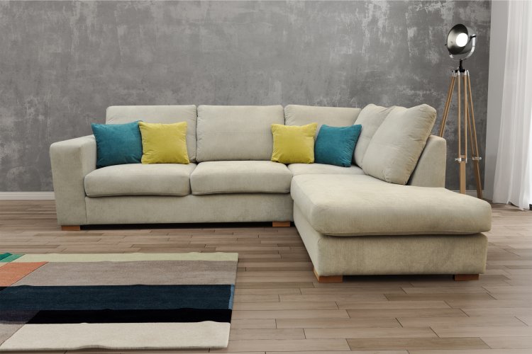 milan leather corner sofa
