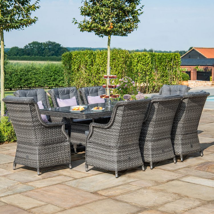 Rattan 8 seater on sale dining set