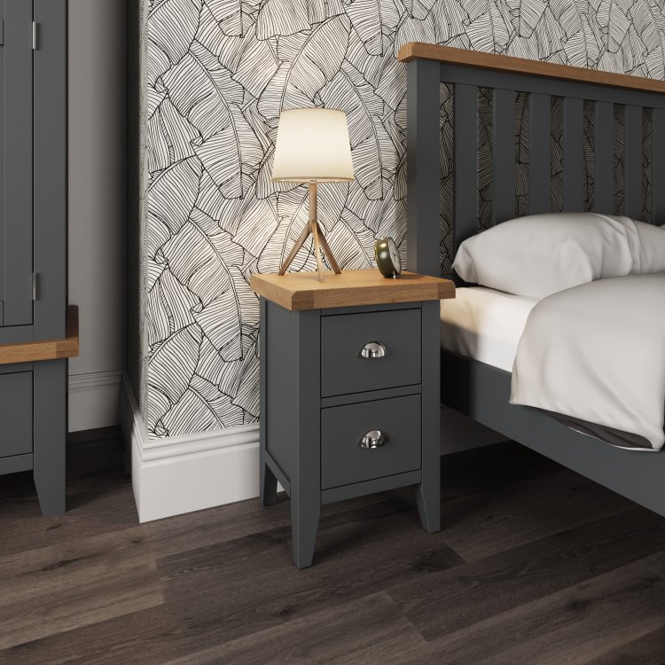 Charcoal on sale bedside tables